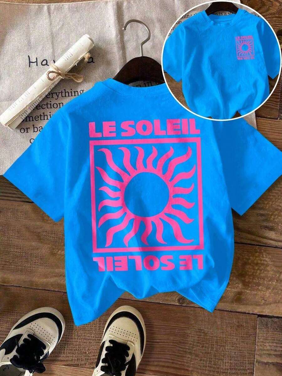 Women's White Short Sleeve Summer T-Shirt | Fashionable T-Shirt With Striped Puppy Print Riding In A Small Car, Excellent Choice For Daily Wear, Casual T-Shirt With Dog Print On Scooter, Summer Graphic T-Shirt, Cool Summer Clothes. - 藍色 - 查看 1
