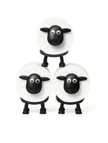 1/3 Sheep Shaped Toilet Paper Holder - Fun Toilet Paper Holder Freestanding Bathroom Set - 3D Printed Black Sheep Toilet Paper Holder - Creative Toilet Paper Roll Storage - Cute Bathroom Decor - Multicolor - View 9