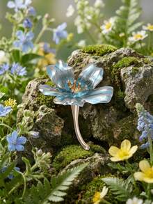 Enamel Flower Brooch - Classic Botanical Pin Suitable For Women And Men For Daily Wear And Party Occasions, Fashionable Accessory/Gift Badge Decoration For Friends - Flowers - View 15