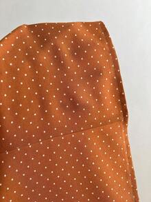 Camisa de mujer con cuello en V, cintura fruncida y manga corta, color blanco, para primavera/verano - Amarillo 2 - Ver 6