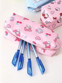 SANRIO 新款高品质防水铅笔盒，大容量学生文具多功能防水笔袋 - 簡約印花 - 查看 3