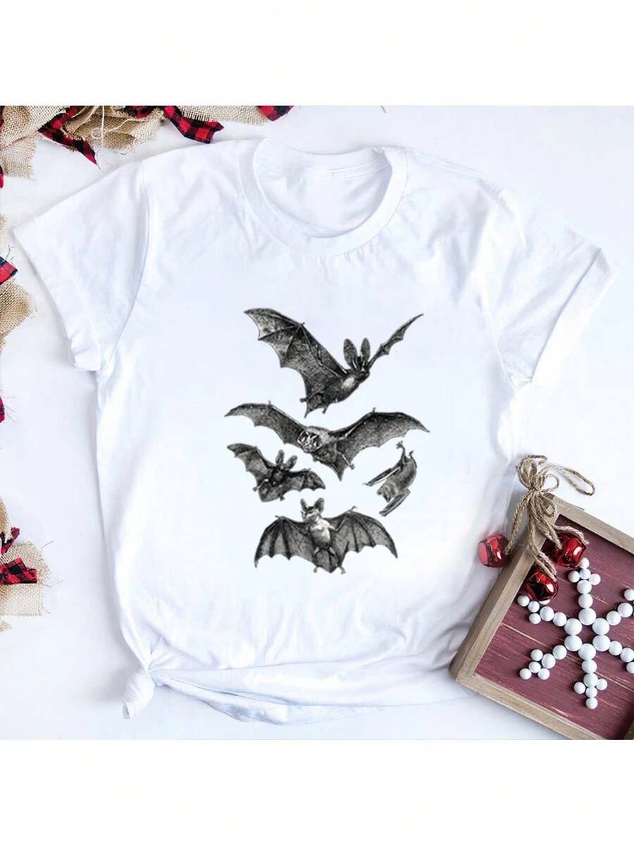 Dam-T-shirts - Vitt - Visa 1