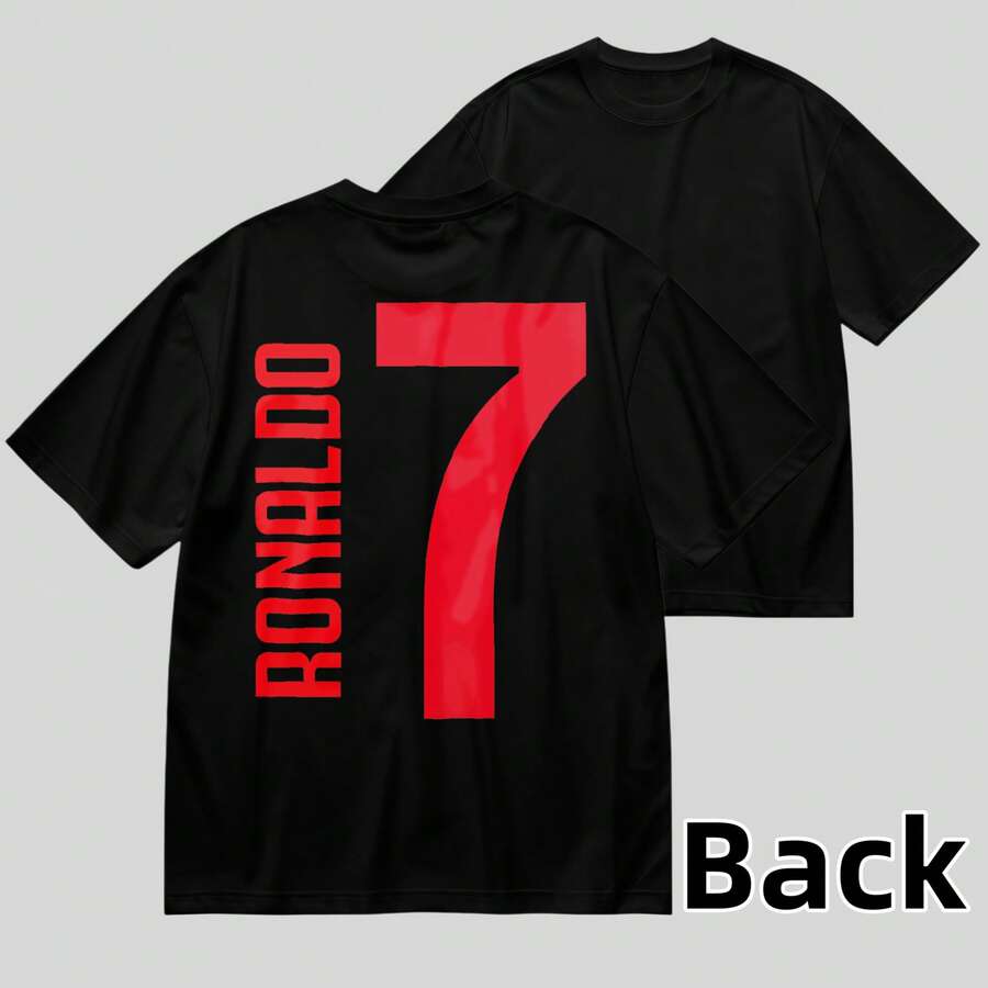 1 pieza de camiseta unisex de manga corta y cuello redondo, holgada, de 180 g, diseñada por artistas de Y2K en el estilo Bababask, hecha de 100% algodón puro. Son informales y versátiles, adecuados para ropa urbana, salidas diarias, campamentos, conciertos, eventos de hip-hop, rock y rap, y presentan diseños inspirados en celebridades. Ideal para festivales, otoño y uso durante todo el año. - Negro 4 - Ver 1