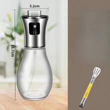 Botella pulverizadora de aceite de vidrio, freidora de aire para el hogar, botella pulverizadora para cocinar aceite de oliva, salsa de soja, barbacoa con control de aceite atomizado - 2PCS D - Ver 2