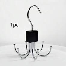 1/2pcs 6-In-1 Rotating Hanger: Wardrobe Belt Organizer Rack - Door Hanger - Multifunctional Waist Belt Hanger For Ties, Scarves, Bags - View 10