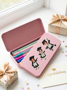 12/25/49pcs Custom Graduation Photo And Text Stickers, Personalized Graduate Face Stickers With Custom Name, Stickers For Graduation Decorations,Personalized Graduate Portrait Stickers For 2026 Graduation Party Decor - Multicolor - View 3