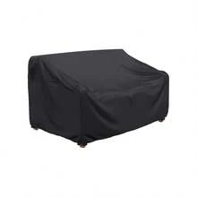 Avilia Copertura Per Divano A Due Posti 155x95x70cm - nero - Visualizzare 1