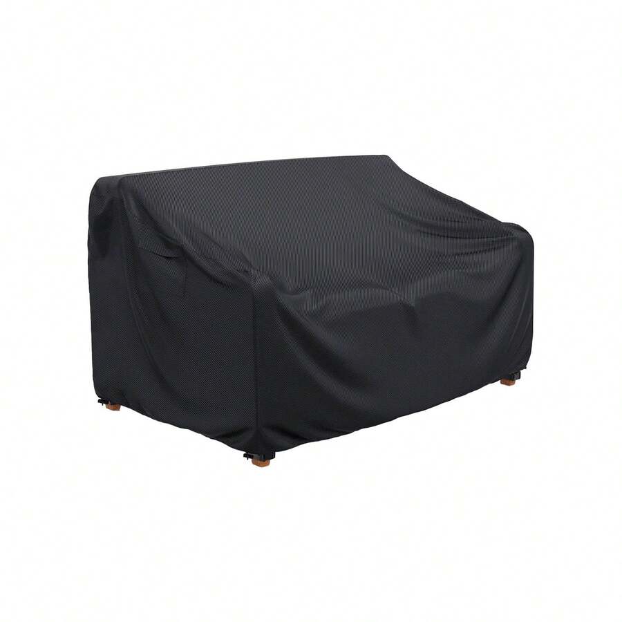Avilia Copertura Per Divano A Due Posti 155x95x70cm - nero - Visualizzare 1