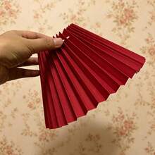 Mini Pleated Lamp Shade, Suitable For E26/E27 Bulbs, Small Ruffled Lamp Shade For Table Lamps, Bedside Lamps, Night Lights (Red/Yellow/Blue) - Umbrella - View 3