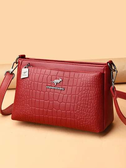 Bolso de hombro de mujer de diseño de cuero suave de lujo 2024, cartera de marca de mujer, bolso de mano, bolso de mujer de alta calidad
