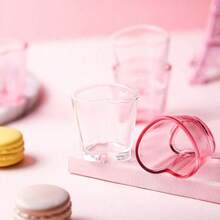 Bộ 6/12 ly shot rượu tequila hình trái tim màu hồng trong suốt 1.5oz, ly shot hình trái tim tái sử dụng vui nhộn cho các bữa tiệc. - Nhiều màu - Xem 3
