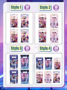 Hasbro 主题：吸血鬼少女组合塑料礼品手提袋，小糖果巧克力饼干包装袋，带提手派对礼品袋，生日、节日和婚礼派对礼品包装用品，婚礼装饰，婚礼派对用品，新娘礼物及回礼，生日、夏季节日礼品手提袋 - 多款 - 查看 6