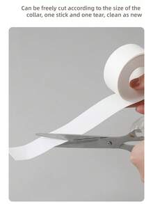 1 Rolo de Patch Anti-Fricção e Anti-Suor para Colarinho, Adesivo Anti-Sujeira para Colarinho, Patch Absorvente de Suor Interno para Colarinho e Punho de Camisa Masculina, Patch Descartável e Invisível à Prova de Suor, Adequado para Homens e Mulheres, Ferramenta Anti-Sujeira para Colarinho de Camiseta Branca, Capacidade Grande e Durável Anti-Sujeira - Visão 3
