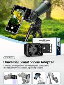Universal Smartphone Adapter Clip For Binoculars, Telescope Eyepiece Connector, Multi-Functional Lens Clip For Smartphone Photography - Fits Any Android/IOS Phone Model - Multicolor - View 3