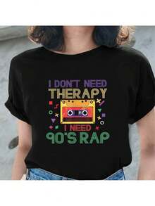 Women T-Shirts - Black - View 1