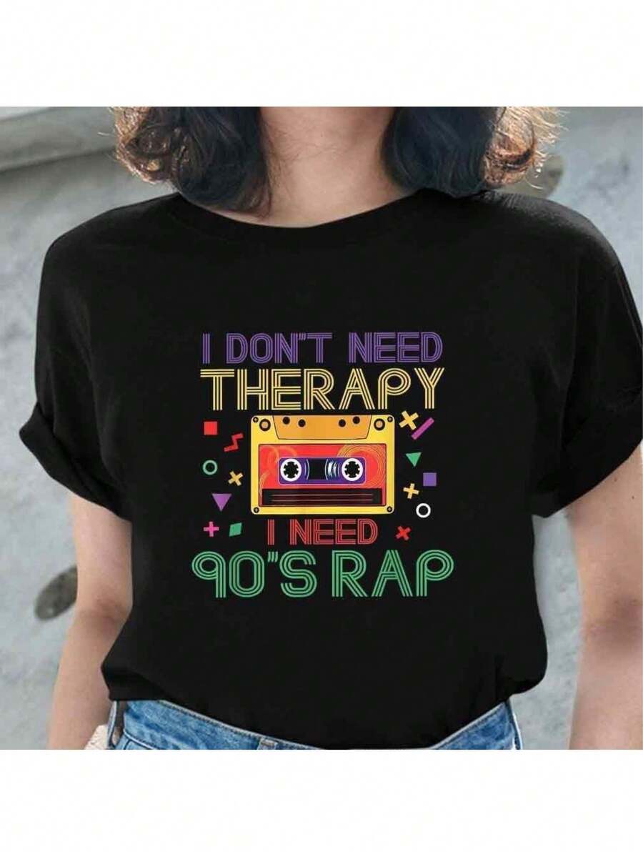 Women T-Shirts - Black - View 1