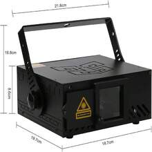 Party Lights, DJ Disco Stage Lights, 3D Animation Performance Projector, DMX512 Sound-Activated Dance Projector, Indoor RGB Beam Scanning Projector, Suitable For Home Gatherings, Clubs, KTV Bars, Birthday Parties, Holidays, Atmosphere Lights - EU F Type Plug(220-240V) - View 11