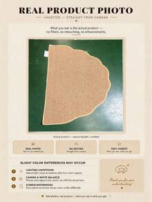 1pc Half-Circle Wavy Pineapple Ring Entryway Mat, Friction Resistant Doormat, Brown Faux Jute Rug, Half-Circle Bathroom Mat, Thickened Pineapple Ring Rug, Washable Mat, Outdoor Rug, Kitchen Carpet, Kitchen Mat, Kitchen Rug, Doormat, Small Rug, Carpet, Runner Rug, Floor Mat, Area Rug, Outdoor Mat, Home Decor, Area Carpet, Bedroom Rug, Autumn/Winter Rug, Washable Carpet - Multicolor - View 7