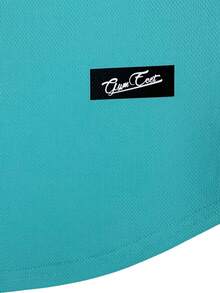 1pc Men's Summer Solid Color Basic Fitness Training Sleeveless Tank Top Sports - Mint Blue - View 7