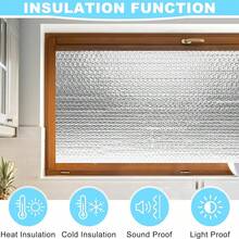 19.69 Inches X 196.85 Inches Premium Double-Layer Reflective Bubble Insulation Board - Flame Retardant, Summer Heat Insulation, Window Insulation, RV Window Insulation, Heat Reflective, Easy To Install, Durable, Weather-Resistant Insulation Solution - 19.69 Inches X 196.85 Inches - View 4