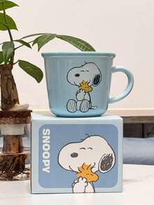 1pc Snoopy Cartoon Ceramic Mug, 340ml Cute Coffee Cup, Multi-Color Optional, Microwave , Perfect For Breakfast Milk, Office & Home Use, Great Gift For Peanuts Fans - Multicolor - View 14