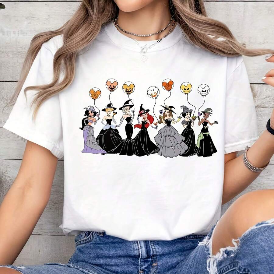 Vintage Princess Halloween Balloon Princess Witch , 's Not Sry Party Costume , Halloween Matching - Blanco - Ver 1