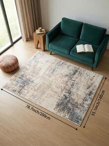 1 pieza Alfombra de sala de estar con estampado oscuro, adecuada para cocina, comedor, dormitorio, decoración de vacaciones, interior/exterior, oficina, vestíbulo, felpudo antideslizante, alfombra de baño, pasillo, área de estudio y juegos. - Multicolor - Ver 17