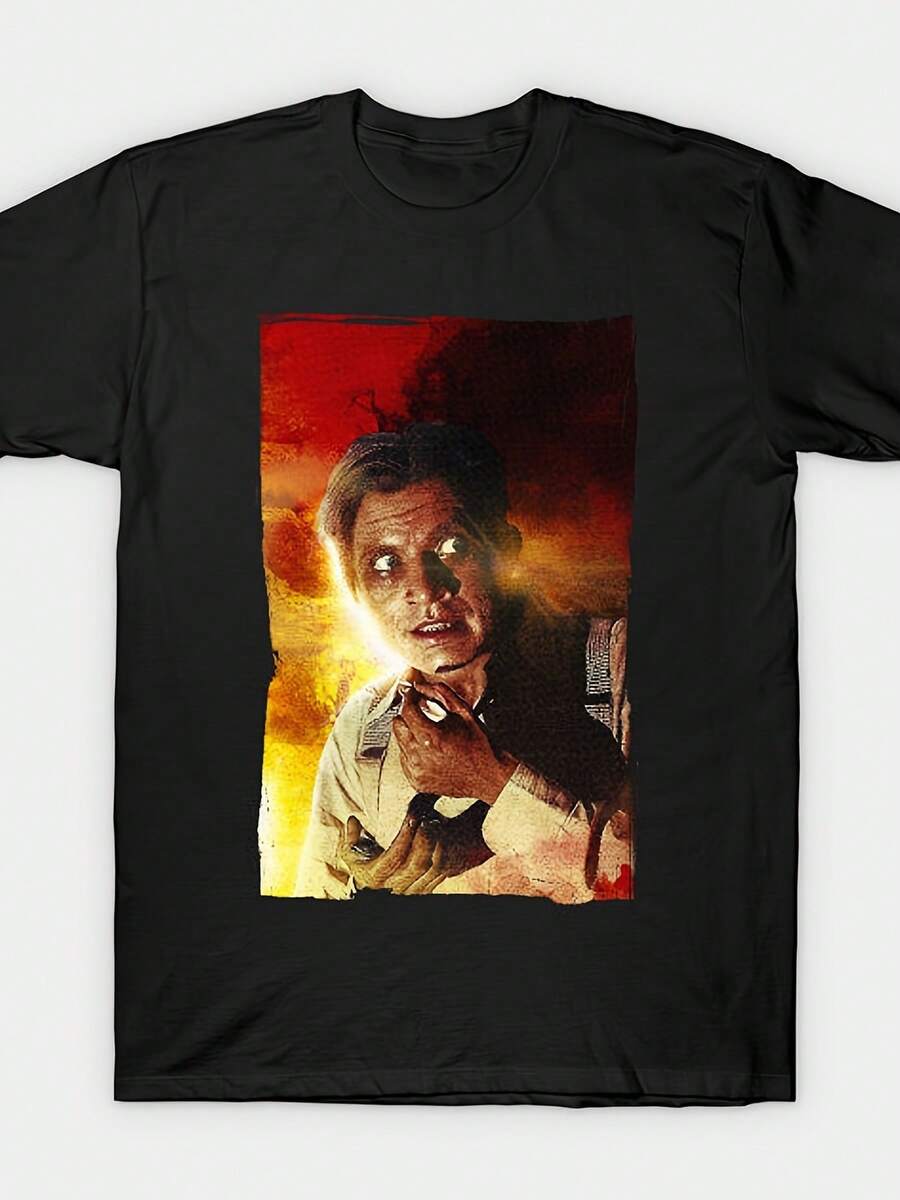 Una camiseta de manga corta para mujer, moderna, a la moda, retro, holgada, suave y cómoda, adecuada para actividades al aire libre en primavera y verano, camiseta unisex con un retrato de Dwight Flear de Reni , suave, un artículo de moda casual imprescindible para todas las estaciones, versátil para todas las estaciones, a un precio razonable para el uso diario y un regalo perfecto para fans y amigos - 220Gblusas para mujer,blusas casuales para dama,tops,, mujer premium,y2k,playeras de mujer curvy,ofertas y liquidaciones ropa mujer,playeras deportivas para mujer,,playeras de hombre, mujer,blusas>elegante 1YII - Negro - Ver 1