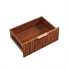 3 Drawers Nightstand Set Of 2 23.6'' Wide Modern Chest Of Drawers Curved Wave Design Nightstand Wood Drawer Organizer For Bedroom Living Room Hallway Walnut 23.6''W X 15''D X 25.2''H. - 3抽屜+胡桃木+2件裝1 - 查看 8