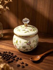 1pc Multi-Functional Enamel Kettle With Filter, Suitable For Various Beverages, Retro Style Floral Pattern, Scald-Proof Ceramic Handle, Gold/Silver Rim Decor, Extra Large Tea Pot For Home Kitchen And Outdoor, Ideal Housewarming Or Wedding Gift, Rust-Resistant And Easy To Clean Enamel Coating - Multicolor Kettle - View 13
