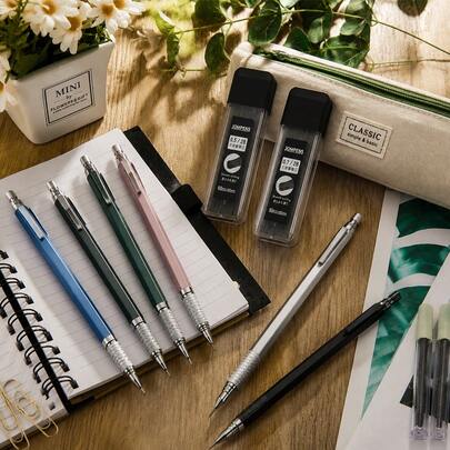 0.5mm Minimalist Click Mechanical Pencil, Smooth Writing And Sketching Office Supplies