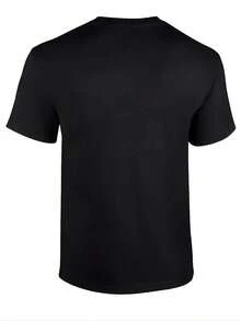 Camiseta de Guitarra Eléctrica para Hombre y Mujer - 100% Algodón, Cuello Redondo Suave con Estampado Musical Diagonal, Rojo y Blanco, Ideal para Fanáticos, Lavable a Máquina, Regalo Casual para Músicos, Uso Diario para Conciertos y Atuendos Cotidianos - Negro - Ver 3