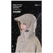 Adult Full Body Raincoat, Suitable For Electric Bike Riding And Outdoor Hiking, Unisex Rainwear, Outdoor, Garden, Travel Essentials, Portable Essentials, Beach Essentials, Graduation Season, Commencement, Graduation Ceremony, Graduation Gift - Adult Version - View 3