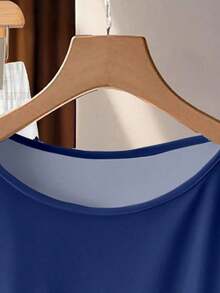 Conjunto de 2 piezas de blusa con lazo y pantalones rectos para mujer, informal - Multicolor 19 - Ver 4