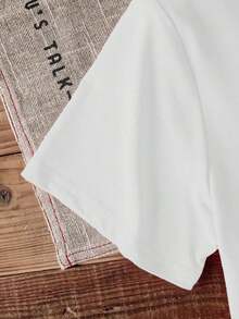 Sundraya Women's Casual Loose Fit Short Sleeve T-Shirt With Floral And Coconut Print, Asymmetrical Neckline, Ideal For Summer Vacation And Leisure - 白色 2 - 查看 3