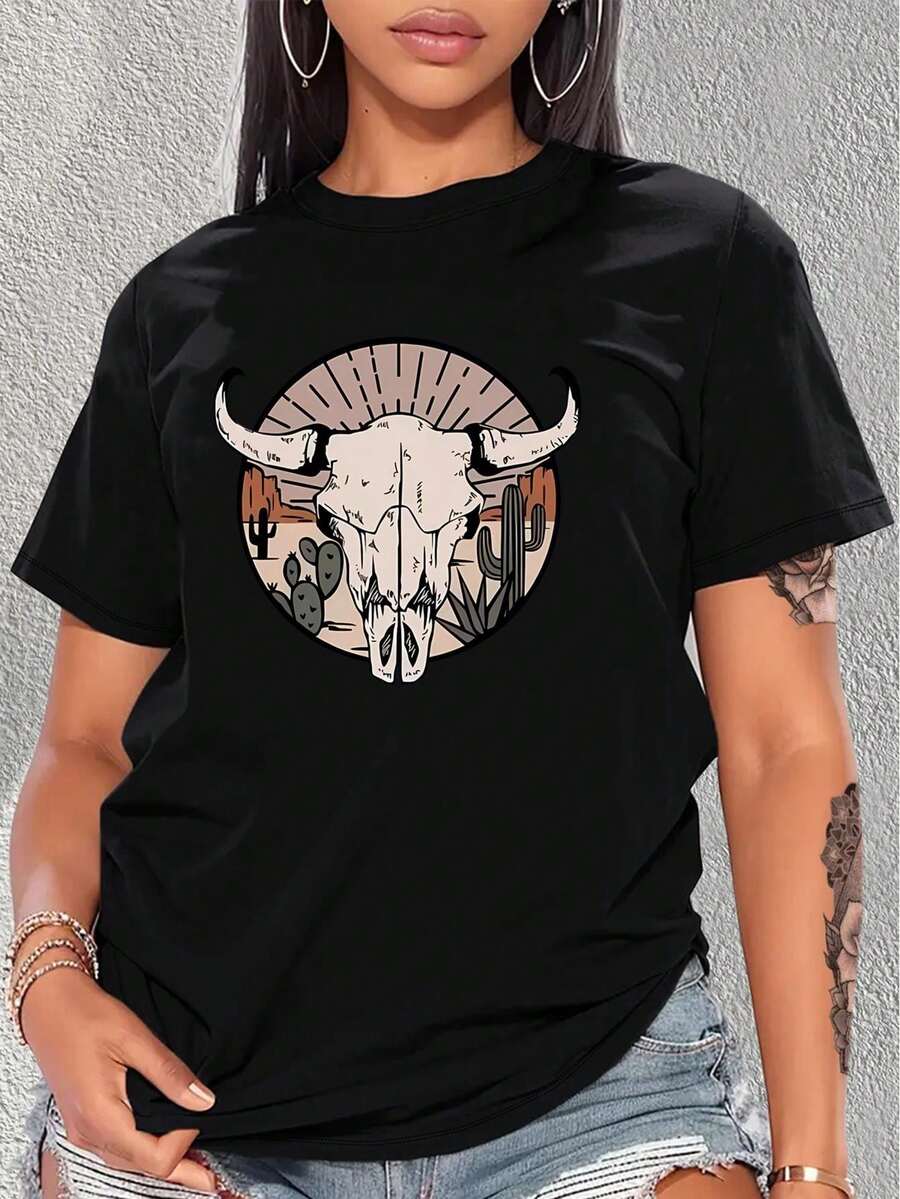 Women T-Shirts - Black - View 1