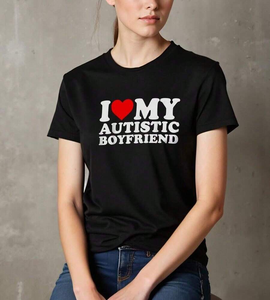 Playera de mujer 100% algodón manga corta para diario frase amor casual verano - Negro - Ver 1