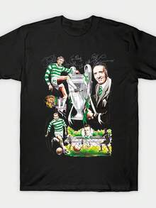 Camiseta Vintage con Estampado de los Glasgow Lisbon Lions - Camiseta de manga corta con cuello redondo suave, unisex, de corte holgado, diseño icónico adecuado para deportes, fiestas y uso diario - Camiseta de estilo urbano lavable a máquina. - Negro - Ver 6