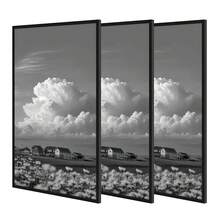 3 Pack Picture Frame 50Cm X 70Cm, 50X70 Picture Frame Black For Photo Gallery - Slide-In Strips, Horizontal Or Vertical Wall - Black - View 10