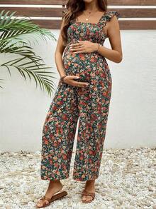 Mono sin mangas de maternidad, sencillo y de moda, adecuado para el verano - Multicolor 3 - Ver 6
