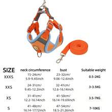Reflective No Pull Dog Harness & Leash Set, Adjustable Escape Proof Soft Vest Harness For Small Medium Dogs & Cats, Comfortable Pet Walking Harness For Outdoor Training & Travel - MultiWarna - View 12