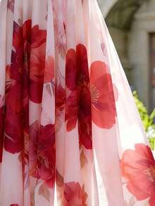 Falda de línea A floral elegante para mujer, de verano - Multicolor 6 - Ver 3