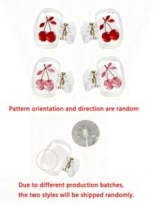 1/2pcs Portable Toothbrush Head Cover With Two Strings Of Crystal Cherries Design. Storage Box, Toothbrush Cover Holder, Essential Bathroom Accessory For Family And Business Travel, Daily Use And Outdoor Trips. Portable Toothbrush Storage Box, Daily Toothbrush Maintenance, Portable Toothbrush Cover, Rose-Themed Storage Box, Decorative Toothbrush Cover, Compact Storage Solution. - Multicolor - View 11