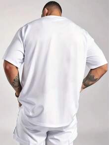 Men's Western Cowboy Boots Graphic T-Shirt - "Boots On The Ground" Design, White Crew Neck Short Sleeve Tee For Casual & Outdoor Wear - Comfortable, Breathable, Oversized Fit For Men, PLuS SiZe - 白色 - 查看 3