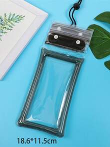 1 pieza Funda impermeable para teléfono - Bolsa seca impermeable IPX8, compatible con iPhone 17/16/15/14 Pro Max y teléfonos Android, compatible con pantalla táctil, se adapta a teléfonos de hasta 8.9 pulgadas, sello de doble bloqueo, bolsa de viaje ligera, adecuada para playa, piscina, crucero, natación, buceo, vacaciones de verano, etc. Bolsa impermeable, funda impermeable universal para teléfono, funda impermeable con cojín de aire - Multicolor - Ver 10