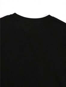 And  Women's T-Shirt, Halloween Graphic T-Shirt, Ghost Print, Black Cat - Funny Gift Men's T-Shirt Tops Sweatshirts For Women Y2k T-Shirt Shirt - 黑色 - 查看 4