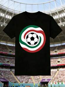 Hombres 002 | |   Fútbol |   Camiseta con el Emblema de México 2026 – Un Souvenir Especial para los Aficionados al Fútbol que Celebran el Gran Evento Deportivo que se Celebrará Este Año 12_27 - Negro - Ver 6