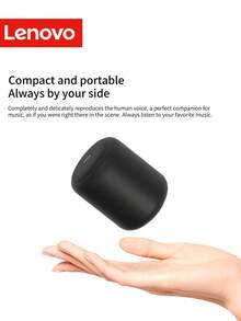 Altavoz Bluetooth Lenovo D01 con micrófono de cancelación de ruido de alta definición, altavoz portátil mini subwoofer con sonido envolvente, excelente calidad de sonido, larga duración de la batería, conexión inalámbrica, adecuado para computadora, escritorio, automóvil, uso doméstico - Ver 4