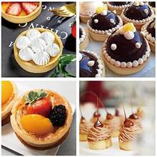 Stainless Steel Perforated Tart Rings For Baking Nonstick Cake Mould Metal Pastry Mold For Fruit Tartlet - Bạc - Xem 5