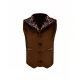 Brown G24 Embroidered Vest